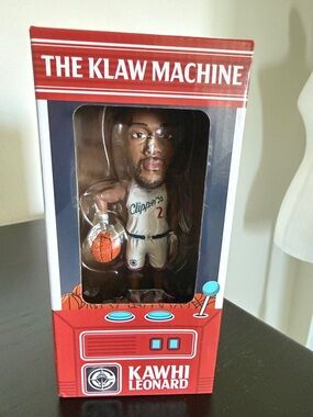 Kawhi Leonard "The Klaw Machine" Bobblehead - White & Red Clippers